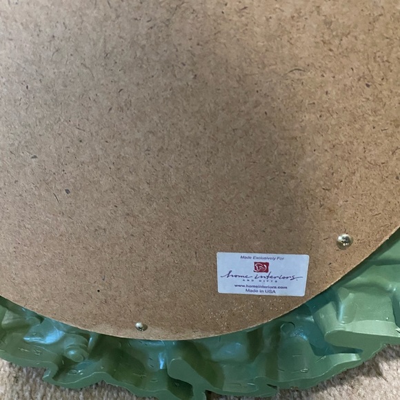 Vintage Home Interiors Shabby Chic Pink Gold Floral Oval Wall Mirror 27”x 20” - Picture 10 of 14